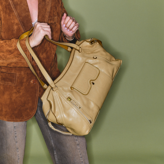 Sac Juno Cuir Off White