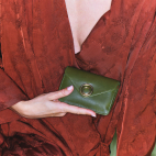 Porte Cartes Alex Cuir Nappa Romarin