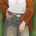 Ceinture Python Terracotta Dallas Nacre