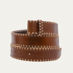 Tobacco Leather Shell Dallas Belt