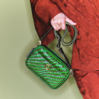 Sac Lily Cuir Tressé Romarin