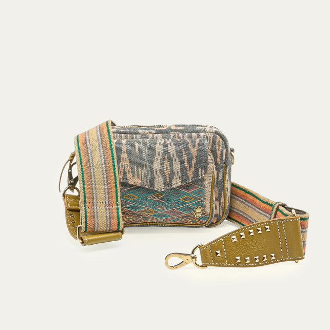 Blue Fabric Heritage Collection Baby Charly Bag