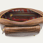 Brown Croco Heritage Collection Big Charly Bag