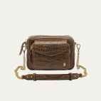 Brown Croco Heritage Collection Charly Bag