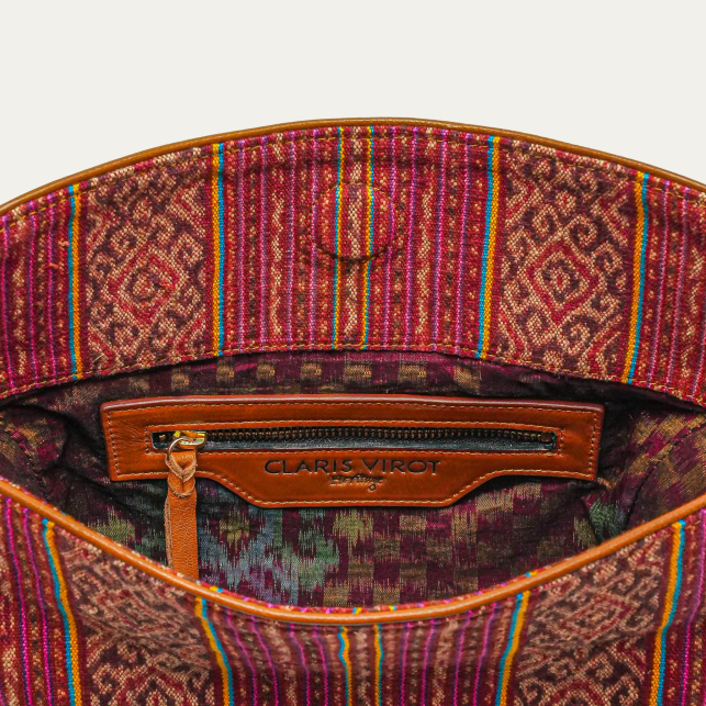 Burgundy Fabric Heritage Collection Estelle Bag