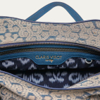 White & Blue Vintage Fabric Heritage Collection Juno Bag