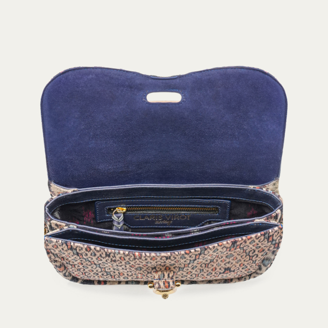 Multicolor Fabric Heritage Collection Manon Baguette Bag