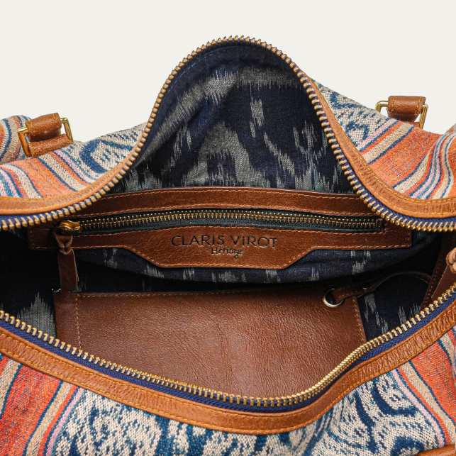 Blue and Orange Fabric Heritage Collection Tony Bowling Bag