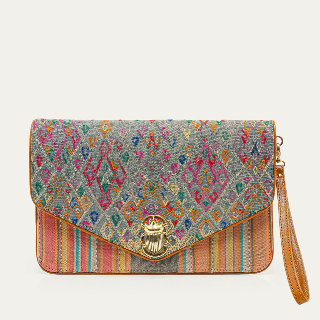 Pochette Tissu Collection Héritage Alicia Multicolore