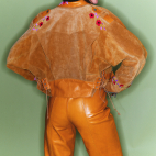 Honey Embroidered Leather Jacket