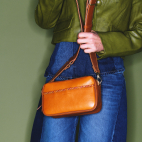 Honey Leather Lily Bag