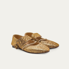 Ballerines Adele Cuir Bubble Or Antique