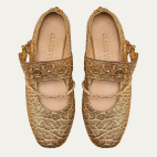 Ballerines Adele Cuir Bubble Or Antique