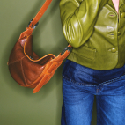 Sac Estelle Cuir et Cobra Tabac Miel