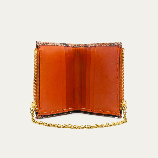 Porte Monnaie Tissu Collection Héritage Hector Bleu