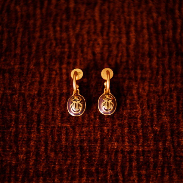 Boucles d'Oreilles Créoles Beetle