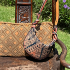 Blue Fabric Heritage Collection Mini Chris Bag