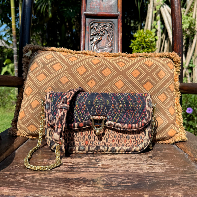 Sac Tissu Collection Héritage Manon Baguette Multicolore