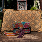 Multicolor Fabric Heritage Collection Mini Ava Bag