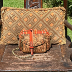 Red Fabric Heritage Collection Charly Bag