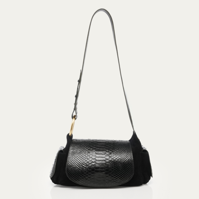 Black Python Marine Bag