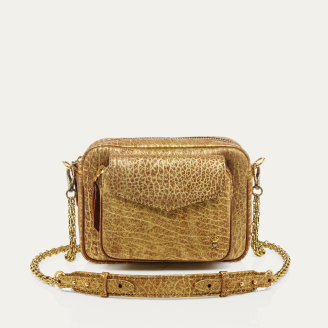 Sac Baby Charly Cuir Bubble Or Antique