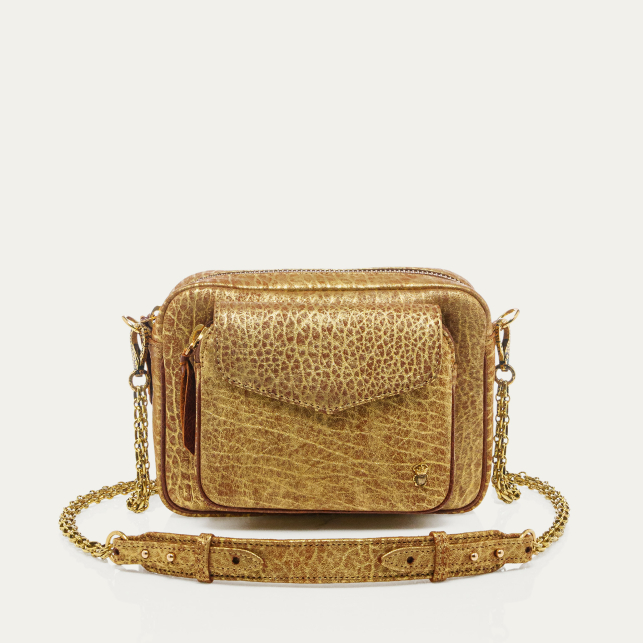 Sac Baby Charly Cuir Bubble Or Antique
