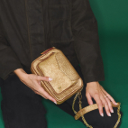 Sac Baby Charly Cuir Bubble Or Antique