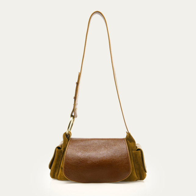 Tobacco Leather Marine Bag