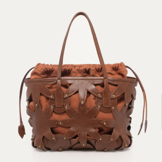 Cabas Marny Cuir Tabac