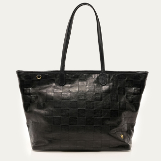 Cabas Marny Cuir Embossé Check