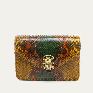 Python Verdambra Alex Card Holder Gold Beatle