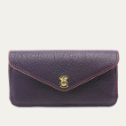 Portefeuille Alex Long Cuir Bubble Mulberry
