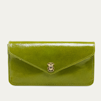 Portefeuille Alex Long Cuir Glossy Clover