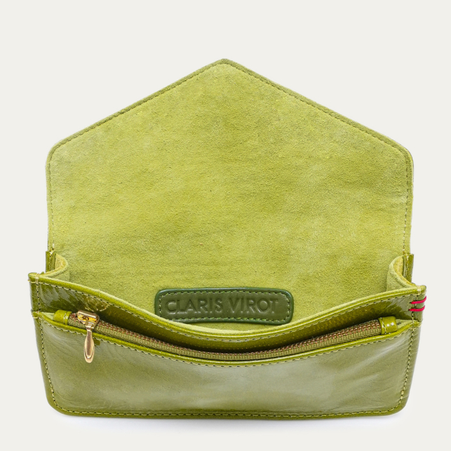 Portefeuille Alex Long Cuir Glossy Clover