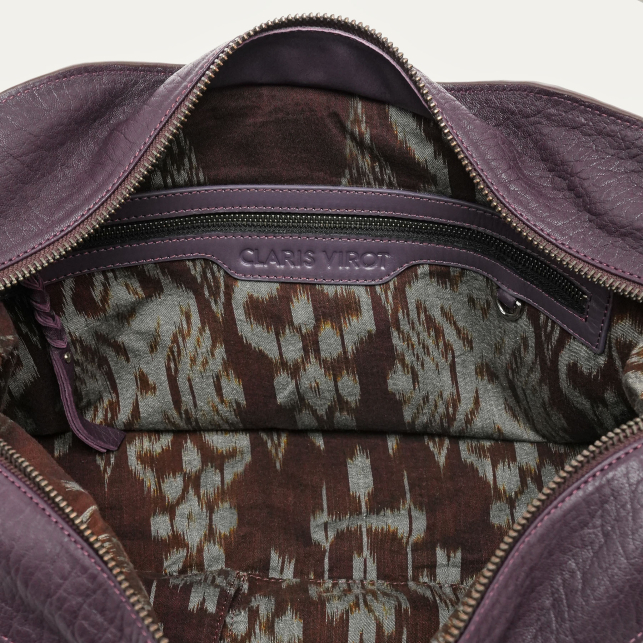 Sac Juno Cuir Bubble Mulberry