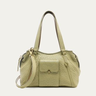Verdelatte Bubble Leather Mini Juno Bag