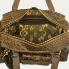 Khaki Python Mini Juno Bag