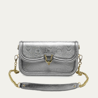 Armour Metallic Leather Manon Baguette Bag