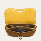 Wood Thick Suede Manon Bag