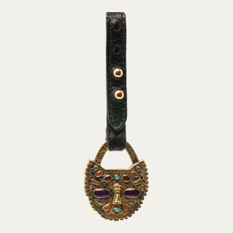Charms Cadenas Cuir Noir
