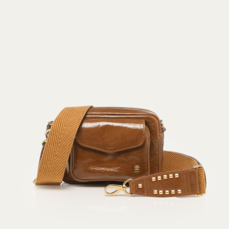 Glossy Siena Leather Baby Charly Bag