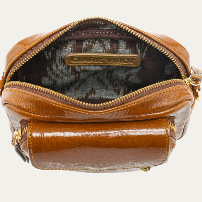 Sac Baby Charly Cuir Glossy Siena
