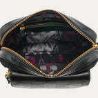 Check Embossed Leather Charly Bag