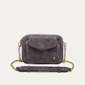 Mulberry Thick Suede Embroidered Charly Bag