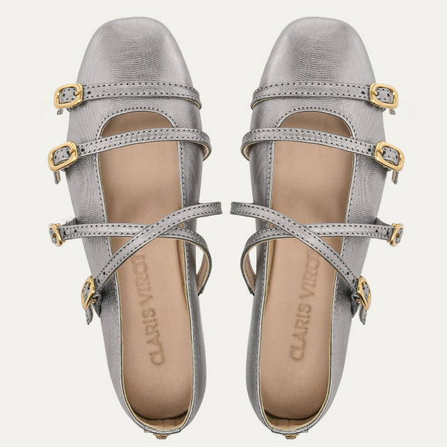 Ballerines Adèle Cuir Métallisé Armour
