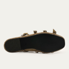 Taupe Thick Suede Adele Ballerinas