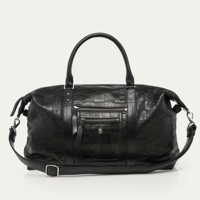 Check Roger XS Embossed Leather Weekender