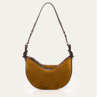 Sac Chris Veau Velours Tabac