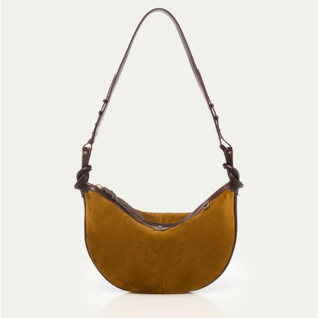 Sac Chris Veau Velours Tabac